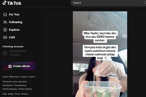 Kisah Carissa Crysilla, Alami GERD dan Nyaris Kena Autoimun Diduga karena Makan Oatmeal Setiap Pagi