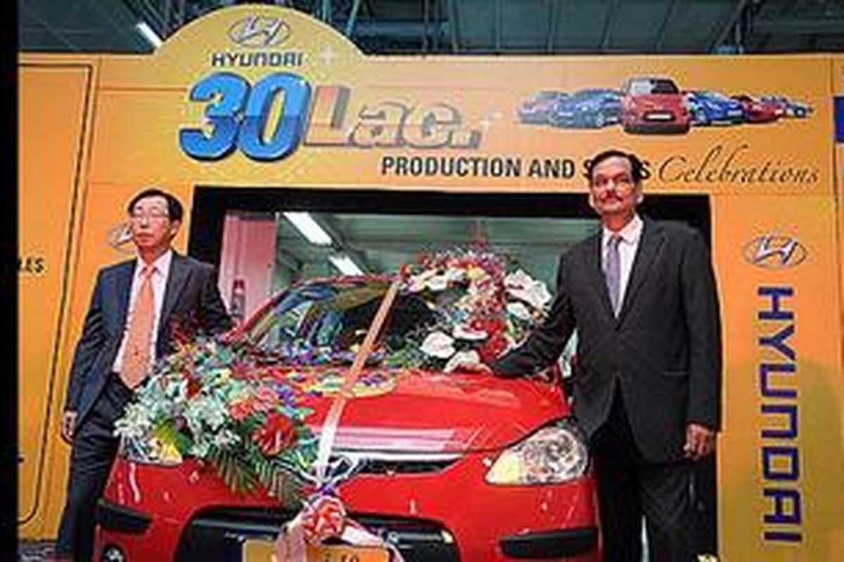 Hyundai India ketika merayakan produksi ke 3 juta unit pada Agutus lalu