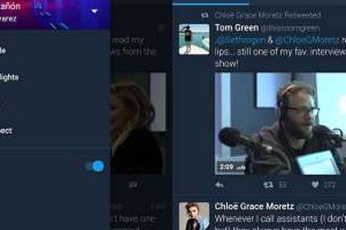 Fitur Malam Aplikasi Twitter Mulai Disebar