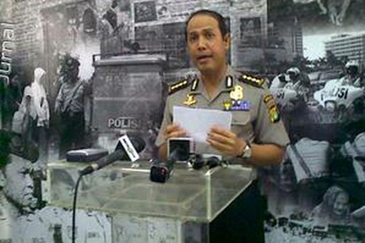 Kepala Bidang Humas Polda Metro Jaya, Boy Rafli Amar saat Jumpa Pers, Selasa (8/12)