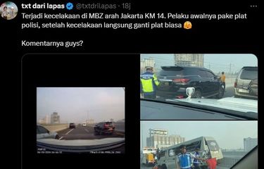 Kecelakaan Fortuner di MBZ akibat Sopir Mengantuk