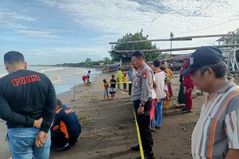 Pria Bertato Hati Bersayap Ditemukan Tewas Terdampar di Pantai Tanjung Bayang