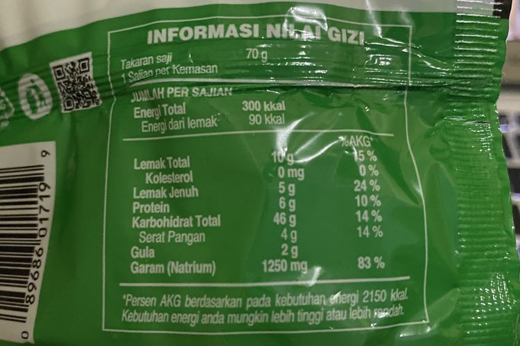 Waspadai kandungan natrium tinggi dalam makanan kemasan yang dapat memicu munculnya sejumlah penyakit