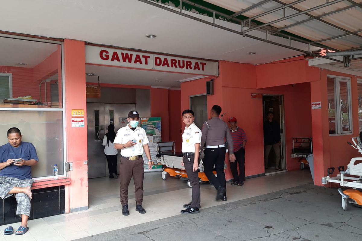 Suasana RSUD Ciawi usai korban kecelakaan di GT Tol, Ciawi, Bogor, Jawa Barat, Rabu (5/2/2025).