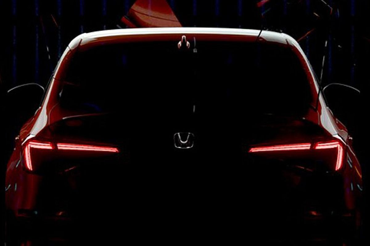 Teaser tampilan belakang Honda Civic generasi terbaru.