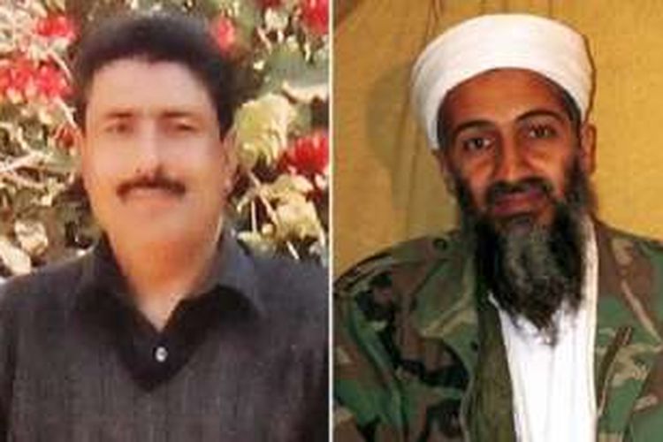 Dokter Shakil Afridi (kiri) yang direktrut oleh CIA untuk membantu menemukan keberadaan Osama bin Laden (kanan).
