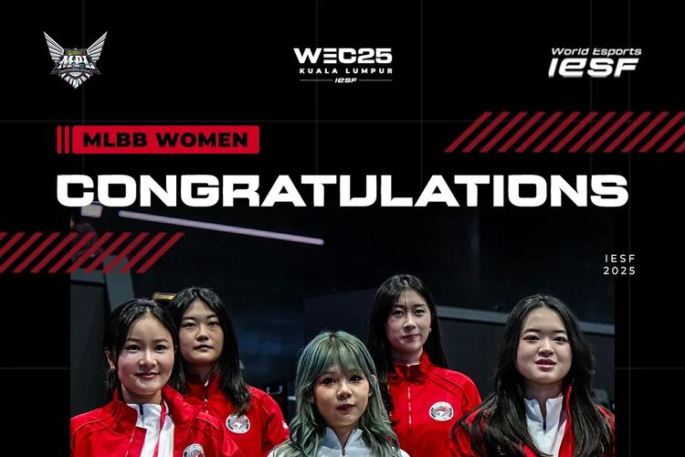 Timnas Indonesia MLBB Women lolos Playoff IESF WEC 2025.