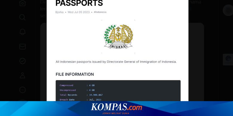 34 Juta Data Paspor Diduga Bocor, Kemenkominfo Buka Suara