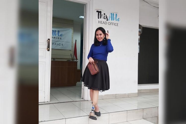Nicky Claraentia Pratiwi, chief operating officer Thisable Enterprise yang aktif memberdayakan penyandang disabilitas di Indonesia. 