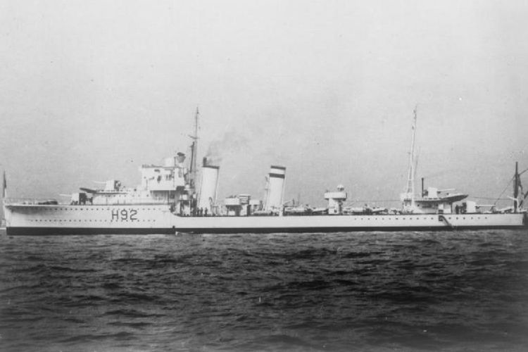 Kapal perusak AL Inggris, HMS Glowworm.