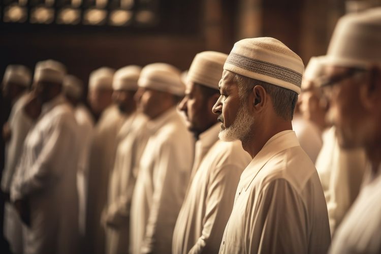 Ilustrasi shalat berjamaah