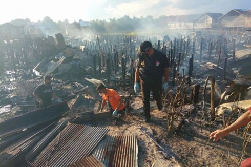 Kebakaran 30 Rumah di Palangkaraya, Berawal dari Pertengkaran Suami Istri