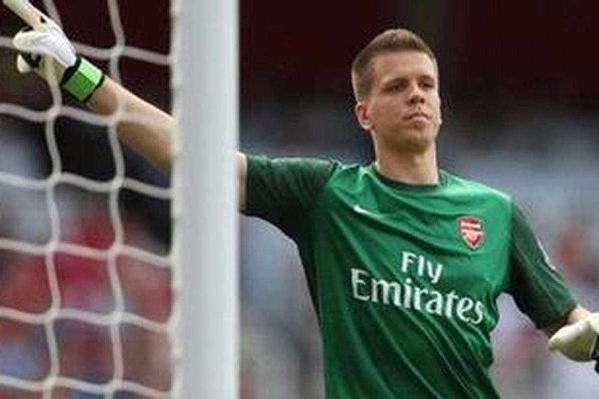 Kiper utama Arsenal Wojciech Szczesny tak bisa memperkuat timnya saat menghadapi juara Perancis, Montpellier.