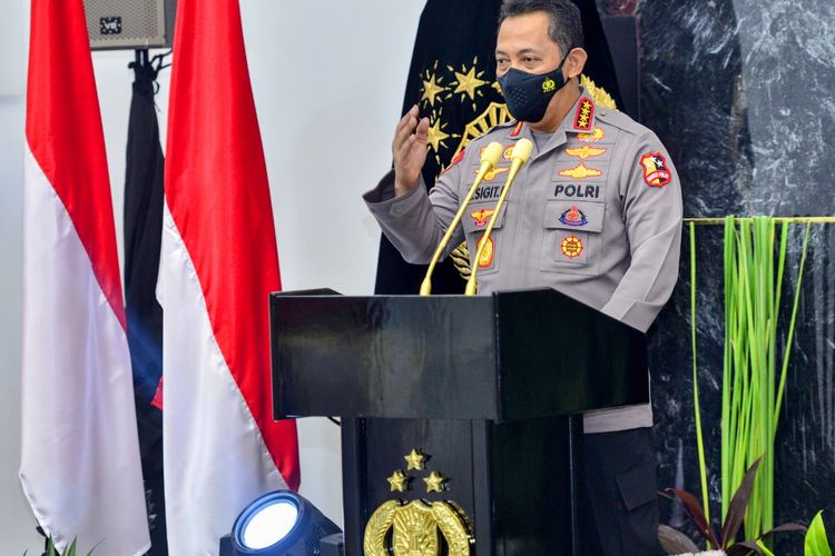 Kapolri Jenderal Pol Listyo Sigit Prabowo meresmikan revitalisasi Museum Polri di Jakarta, Selasa (26/10/2021).