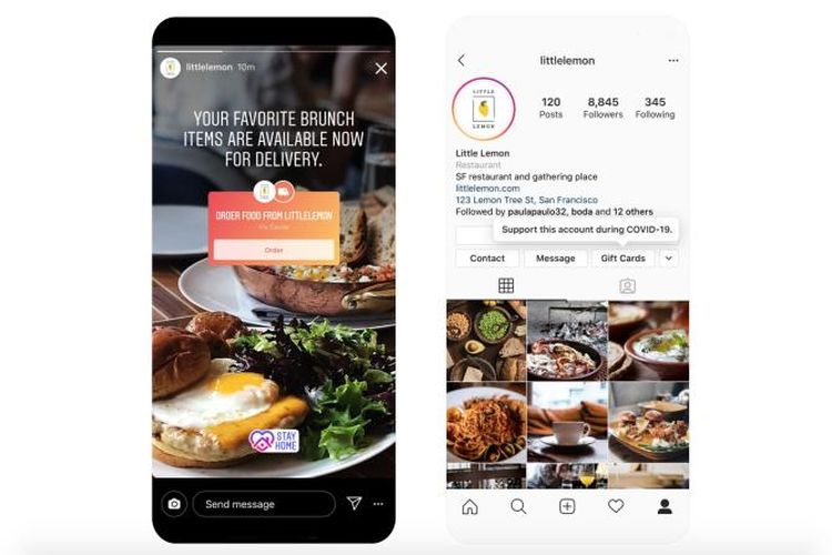 Cara Pasang Tombol Food Order di Instagram