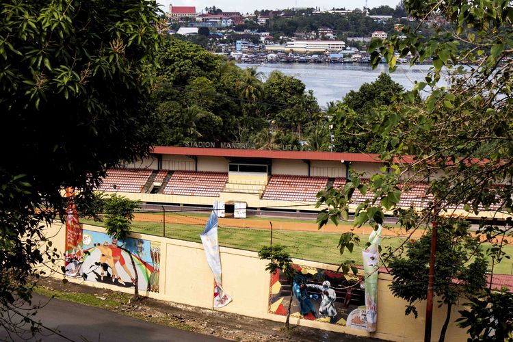 Stadion Mandala Jayapura menjadi salah satu venue PON XX Papua 2021.