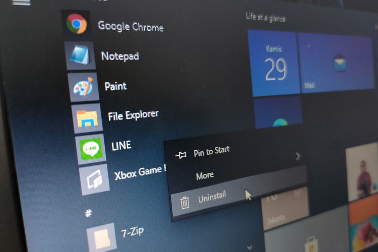 Cara Uninstall Aplikasi di Laptop