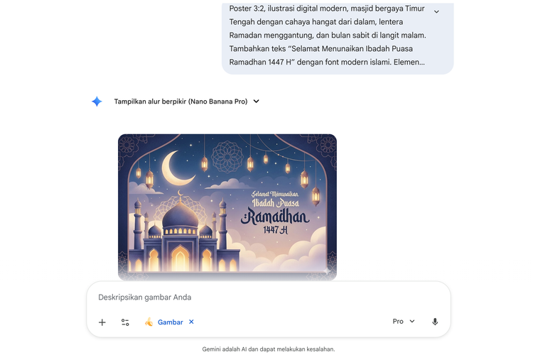 Ilustrasi cara membuat poster menyambut Ramadhan 2026.
