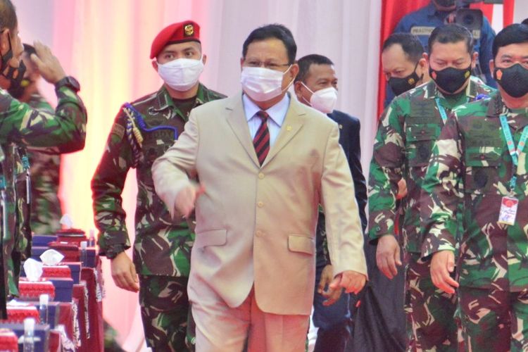 Indonesian Minister Prabowo Subianto. 