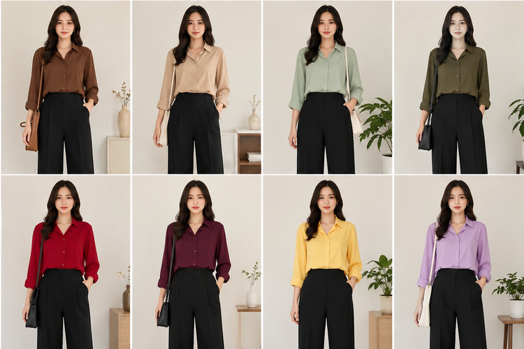 Celana Hitam Cocok dengan Baju Warna Apa? Ini 15 Pilihannya