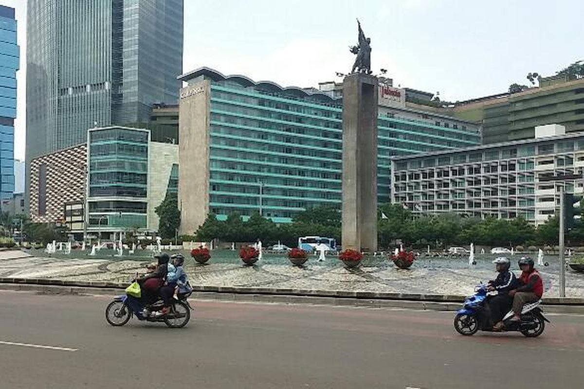 Kawasan Bundaran Hotel Indonesia, Jakarta. 