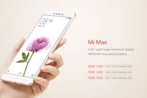 Xiaomi Rilis Ponsel Jumbo Mi Max, Dijual Rp 3 Juta