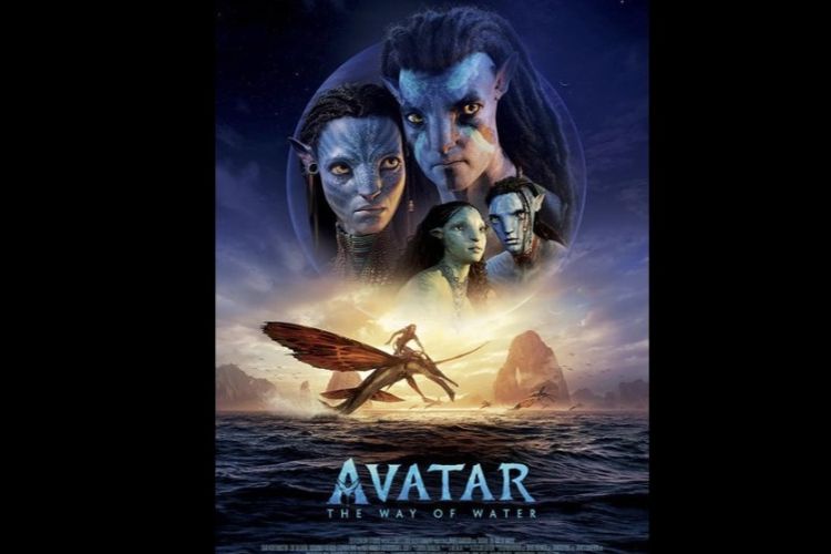 Tangkapan layar poster film Avatar: The Way of Water.