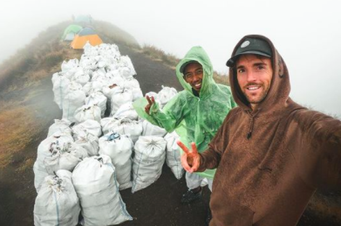 Pesan Benjamin Ortega Usai Berhasil Bersihkan Sampah 1,6 Ton di Gunung Rinjani selama 72 Jam
