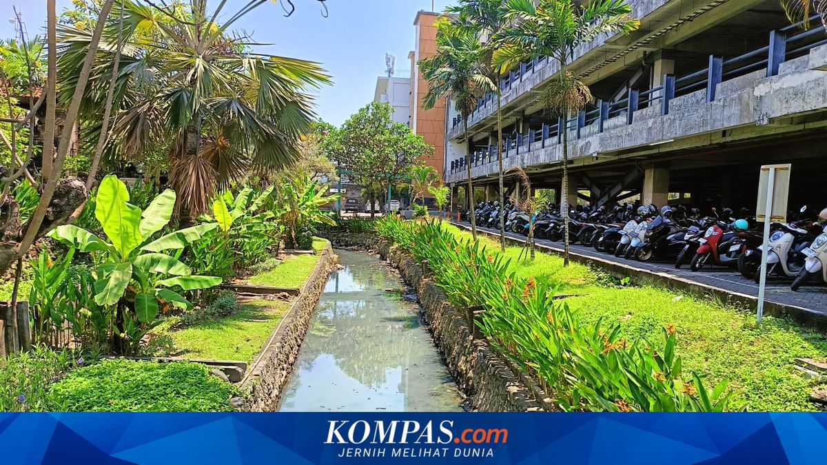 Kondisi Terkini Telabah di Mal Bali Galeria, Aliran Airnya Tampak Keruh