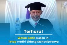 Cerita di Balik Foto Viral Dosen Unpad Kang Djuned Hadiri Sidang Mahasiswanya meski Pakai Selang Oksigen