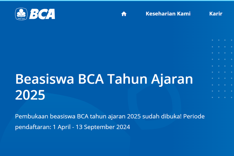 Beasiswa BCA 2025