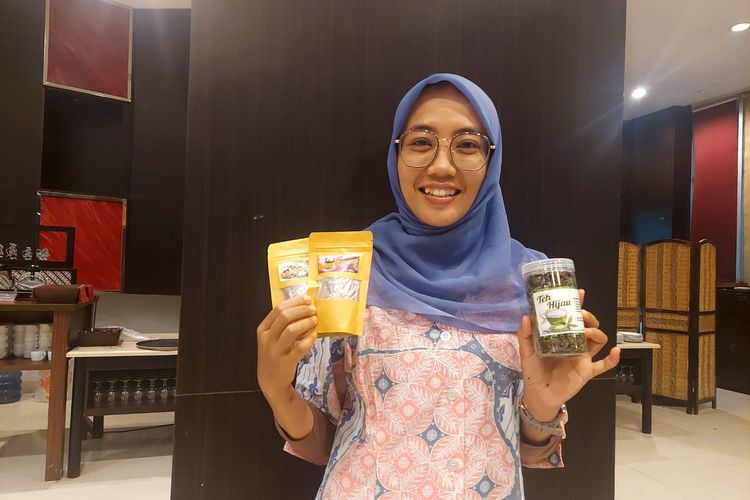 Dwi Kuntari pemilik Jamu Deka saat ditemui di Magelang, Jumat 26/4/2024)