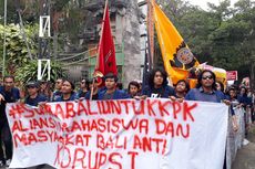 Ratusan Mahasiswa di Bali Gelar Aksi Tolak Revisi UU KPK