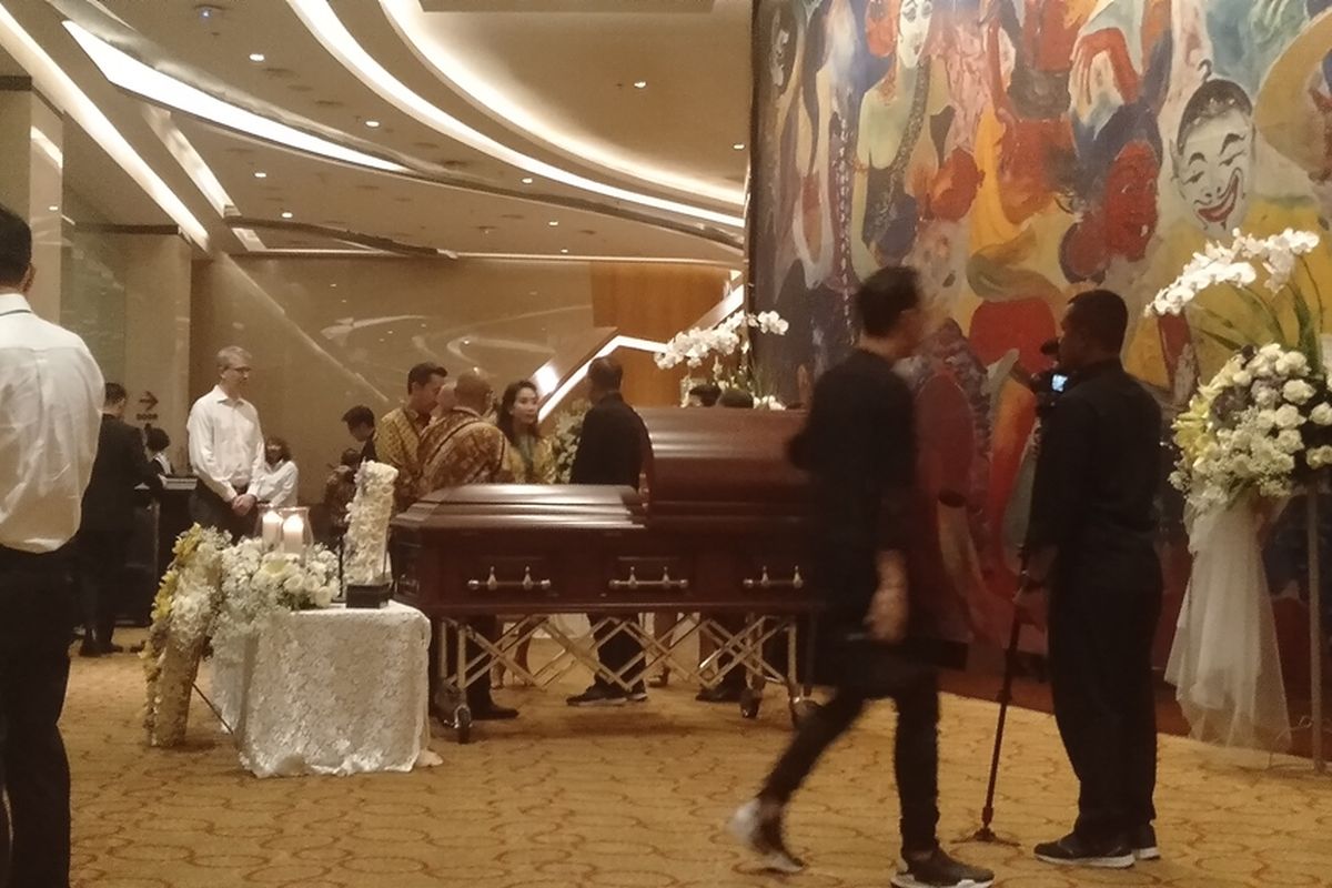 Jenazah Ciputra Disemayamkan di Ciputra Artprenuer, Kuningan, Jakarta Selatan, Kamis (28/11/2019)