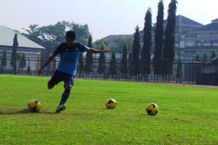Gelandang Tim Nasional Indonesia U-19, Evan Dimas. 