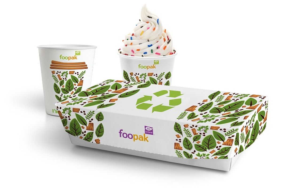 Foto kemasan Foodbox & Cup Green Pack yang bisa didaur ulang