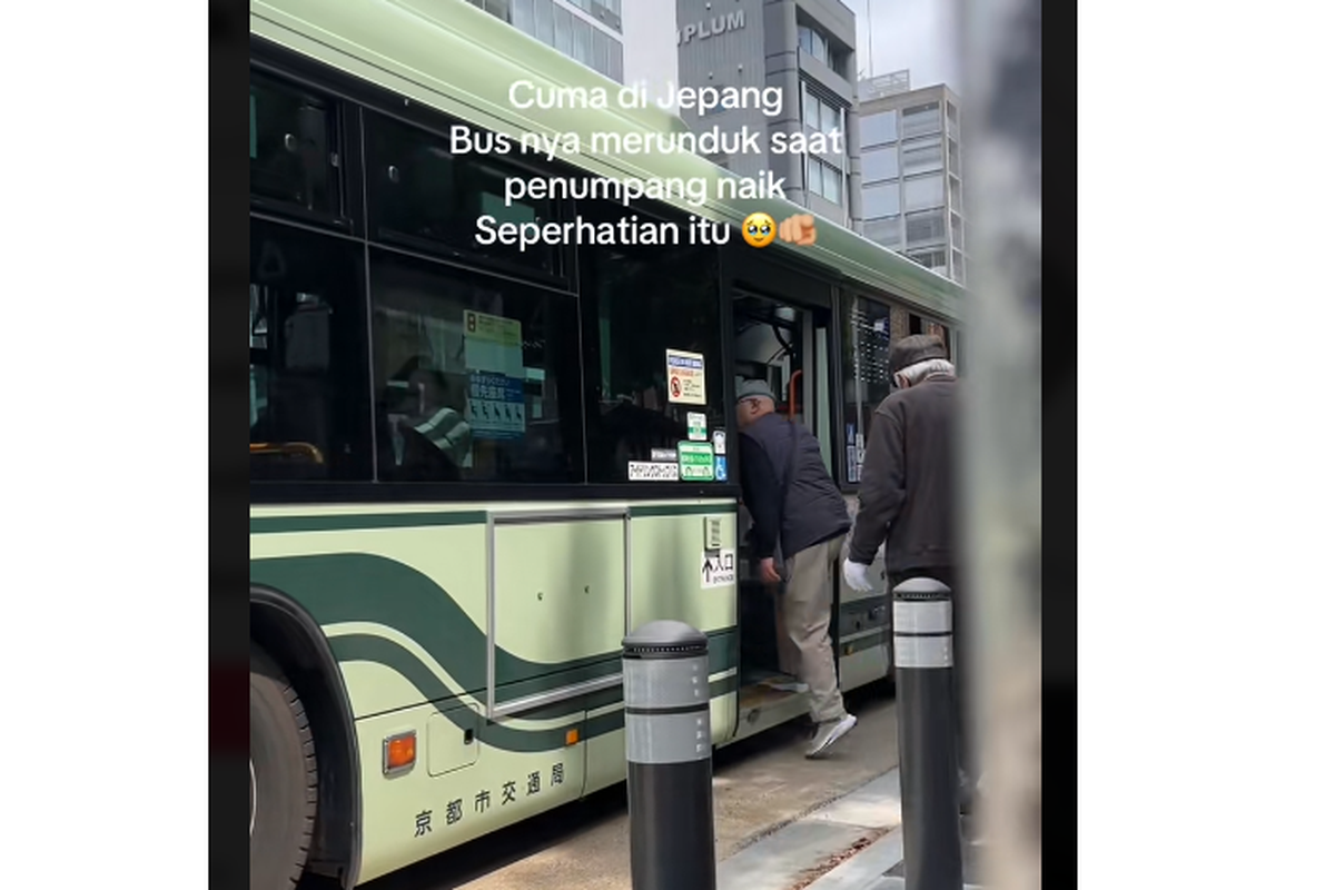 Video penumpang bus di Jepang