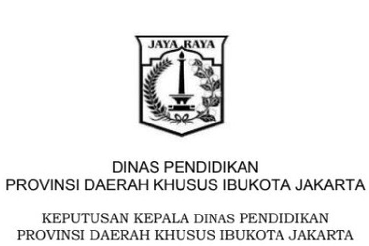 Surat Keputusan Kepala Disdik DKI Jakarta terkait juknis PPDB 2020.