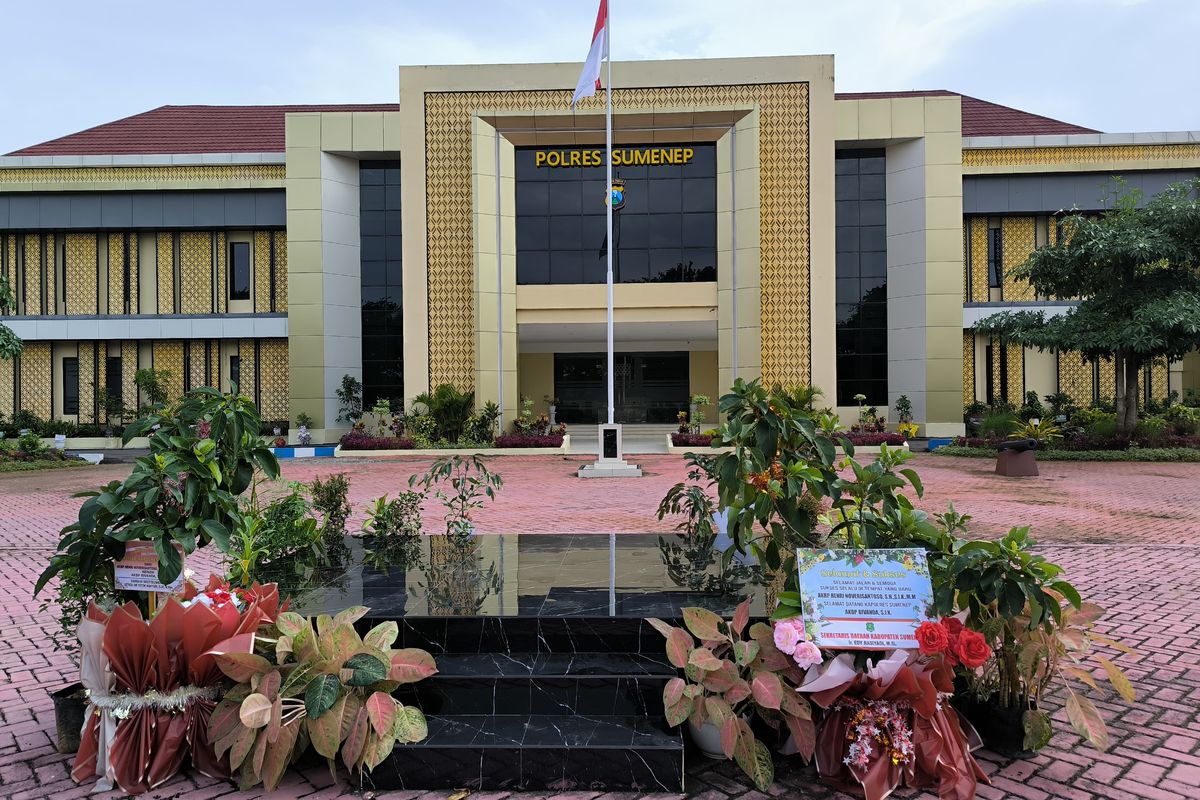 Sebagian Tabulampot di halaman Polres Sumenep. 