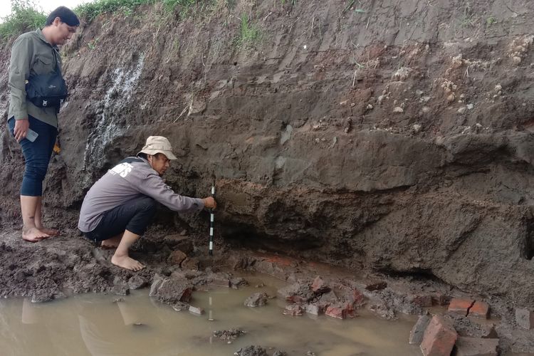 Lokasi penemuan batu bata kuno di Kecamatan Songgon 