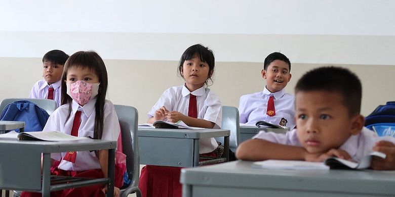 Ilustrasi anak Sekolah Dasar (SD).