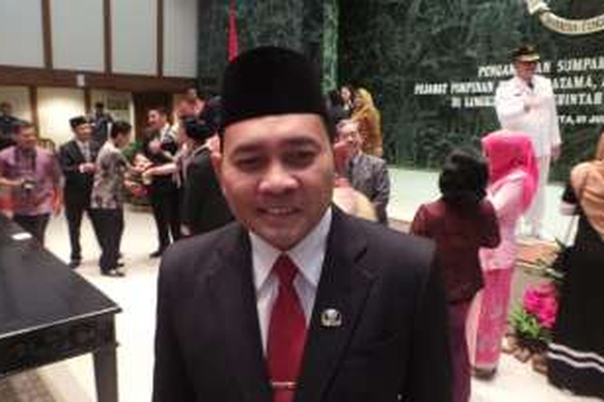 Kepala Dinas Perumahan dan Gedung Pemda DKI Jakarta Arifin, di Balai Kota DKI Jakarta, Jumat (1/7/2016).