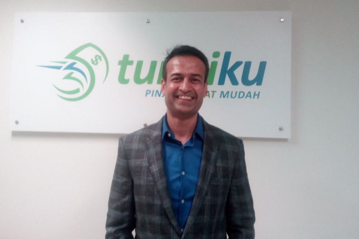 Managing Director Amar Bank-Tunaiku, Vishal Tulsian berada di kantornya, Jakarta Pusat, Kamis (14/11/2018).