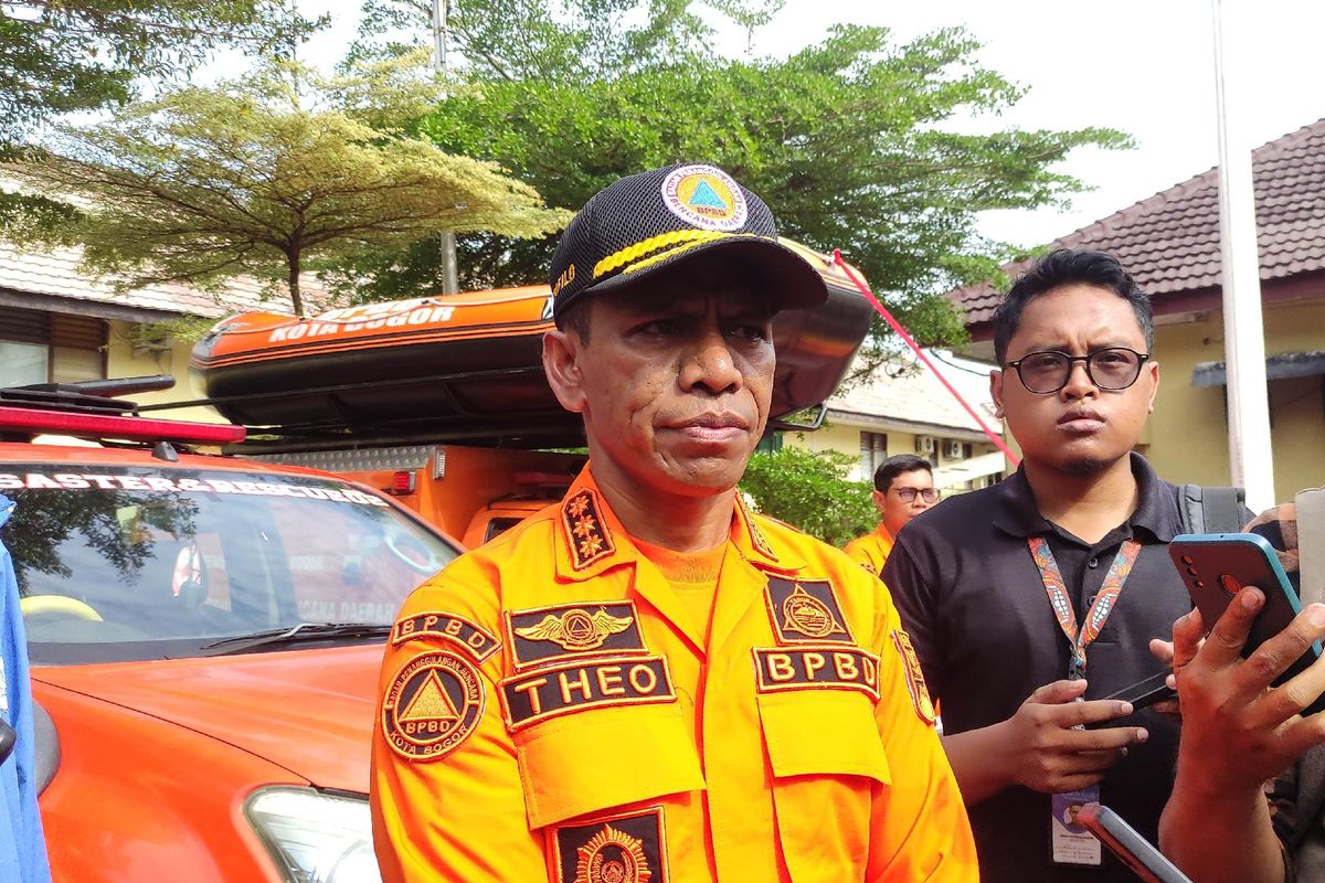 Kepala Badan Penanggulangan Bencana Daerah (BPBD) Kota Bogor Teofilo Patrocinio Freitas saat ditemui di Mapolresta Bogor Kota, Rabu (15/11/2023).