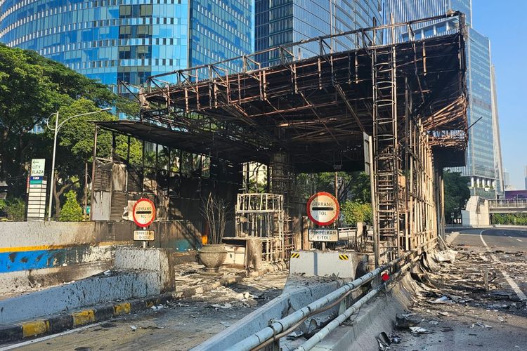 Jasa Marga menyebut, tujuh gerbang tol di kawasan Jakarta mengalami kerusakan usai demo 29 Agustus 2025.
