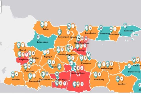 Total Pasien Positif Covid-19 di Jatim 51 Orang, 5 Sembuh, 2 Meninggal