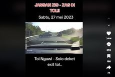 Video Detik-detik Mobil Zig-zag di Jalan Tol, Melintir dan Tabrak Pembatas Jalan