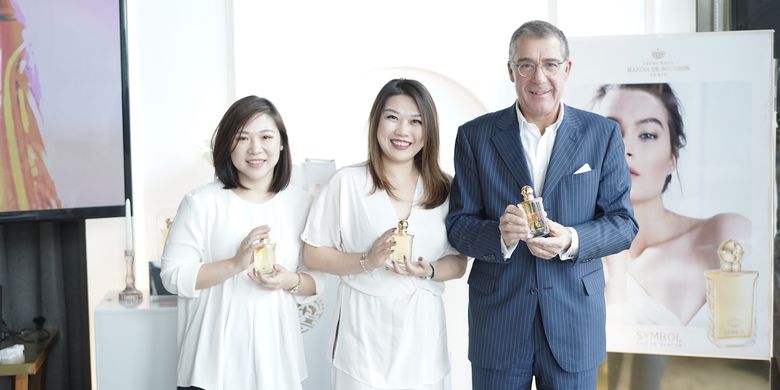 Peluncuran parfum Symbol dari Marina de Bourbon di Jakarta (5/12/2019).                       