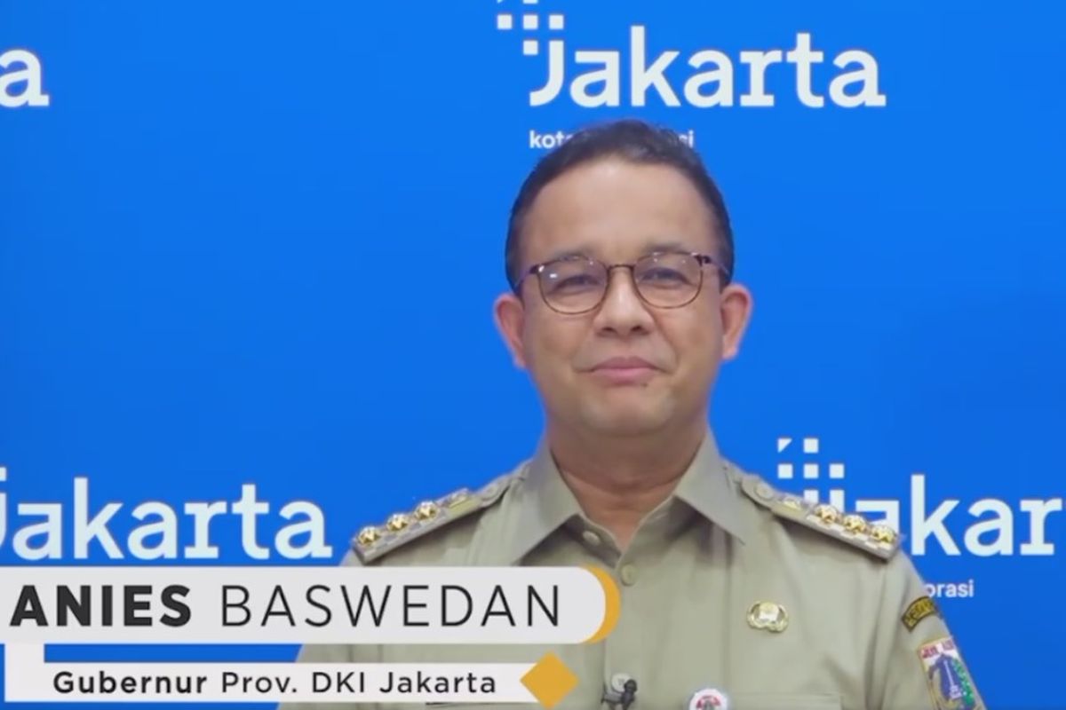 Gubernur DKI Jakarta Anies Baswedan mengucapkan selamat hari raya Nyepi Tahun Baru Saka 1943 melalui video, Minggu (14/3/2021).