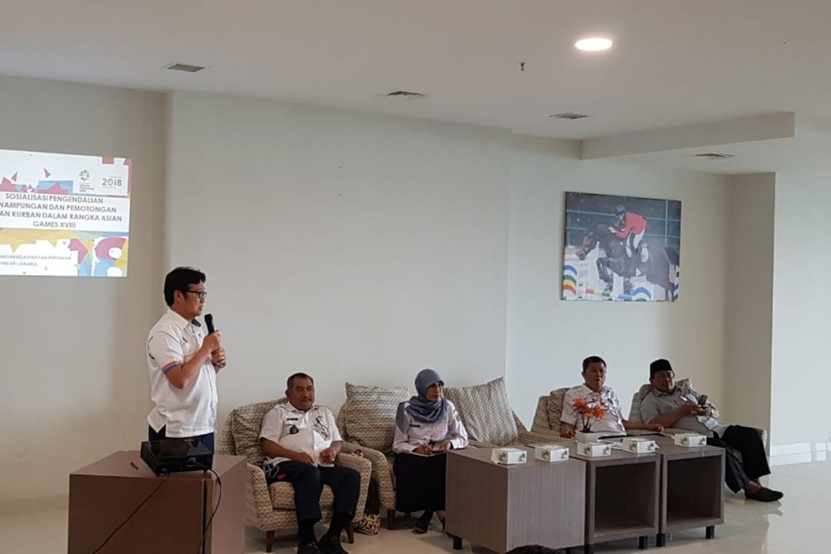 Sosialisasi Dinas KPKP soal larangan pemotongan kurban jelang Asian Games, Rabu (11/7/2018)